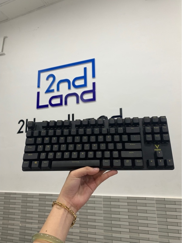 Bàn phím có dây Rapoo V500 - Màu đen - Ngoại hình: 98% - Box