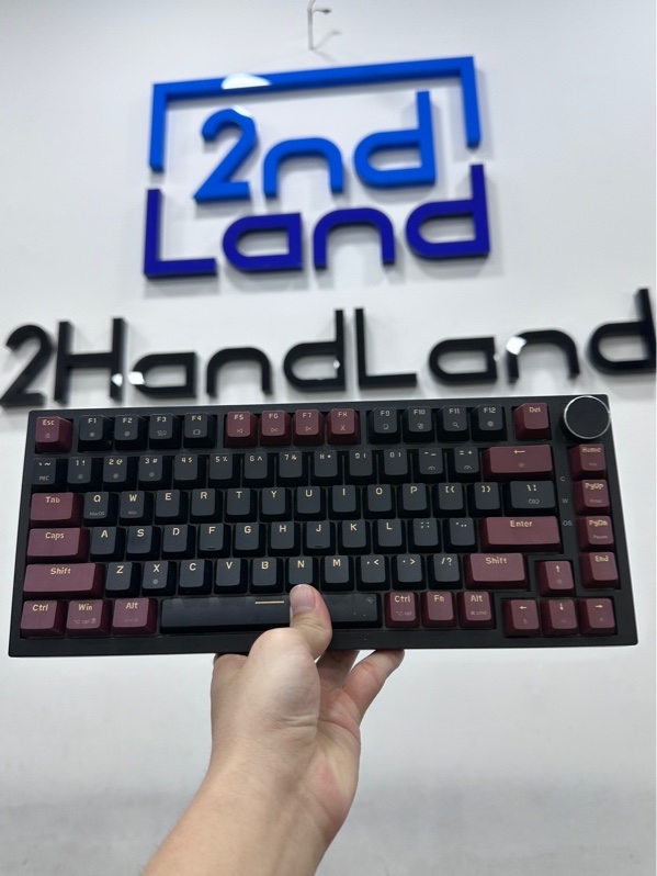 Bàn phím cơ E-DRA EK375 Alpha Đen Đỏ Red Switch - 1 mode dây - Màu đen đỏ - Ngoại hình 98% - LỜN NÚT < - Body