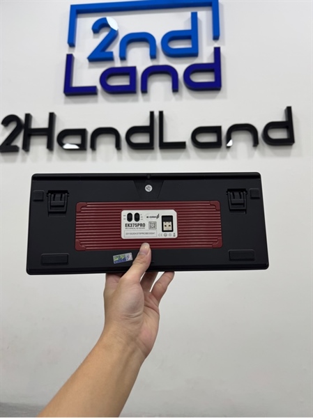 Bàn phím cơ E-Dra EK375 Pro - 3 mode : dây , bluetooth , receiver - Màu xanh - Ngoại hình 97% - Fullbox 2