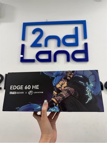 Bàn phím cơ Edge 60 HE ATK X Leviatan - 1 mode dây - RGB - Màu trắng xanh - Ngoại hình 98% - FullBox