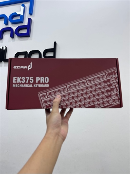 Bàn phím cơ Edra EK375 Pro - 3 mode : Dây , bluetooth , receiver - Màu xanh - Ngoại hình 98% - Fullbox 3