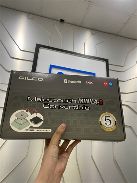 Bàn phím cơ Filco Majestouch MINILA-R Convertible - Blue Switch - Màu xám - Ngoại hình: 98% - FullBox