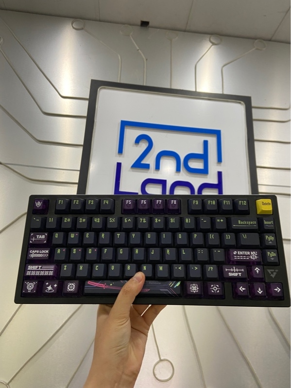 Bàn Phím Cơ Gaming ATK RS7 Pro - 1 Mode Dây - Led RGB - Đã Thay switch - Màu tím - Ngoại hình: 98% - FullBox