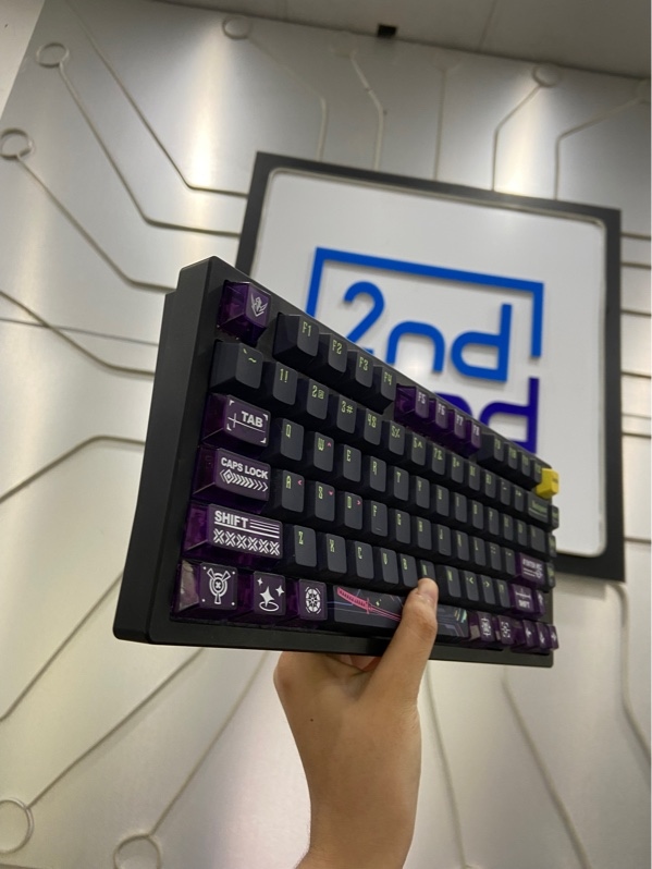 Bàn Phím Cơ Gaming ATK RS7 Pro - 1 Mode Dây - Led RGB - Đã Thay switch - Màu tím - Ngoại hình: 98% - FullBox