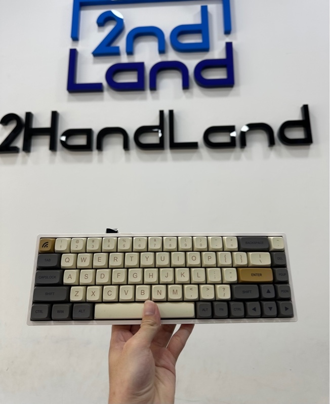 Bàn phím cơ gaming Everglide AE68 HE - 3 mode - Màu trắng - Ngoại hình 97% - Kèm reciver