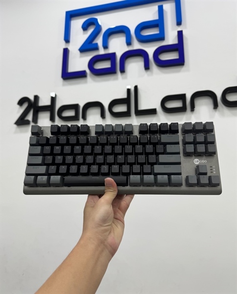 Bàn phím cơ gaming Lecoo GK304 Red Switch có đèn LED - Màu xám bạc - Ngoại hình 98% - Fullbox