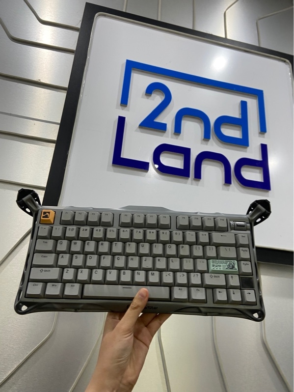 Bàn phím cơ GravaStar Mecury K1 Pro - 3 mode kết nối ( bluetooth, receiver, dây) - Màu xám - Ngoại hình: 98% - FullBox