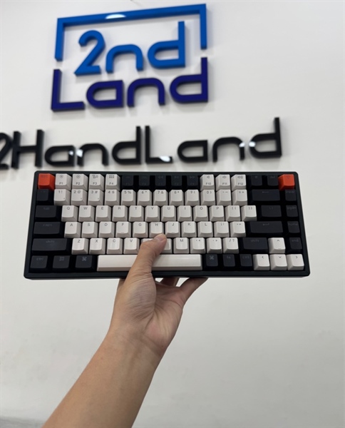 Bàn phím cơ Keychron K2 V2 - 2 mode : dây , bluetooth - Màu trắng đen - Ngoại hình 97% - Kèm box