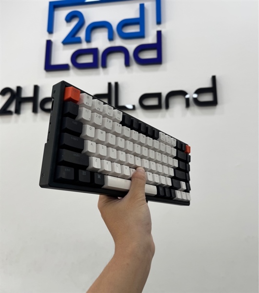 Bàn phím cơ Keychron K2 V2 - 2 mode : dây , bluetooth - Màu trắng đen - Ngoại hình 97% - Kèm box 1