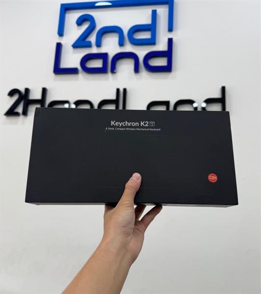 Bàn phím cơ Keychron K2 V2 - 2 mode : dây , bluetooth - Màu trắng đen - Ngoại hình 97% - Kèm box 3