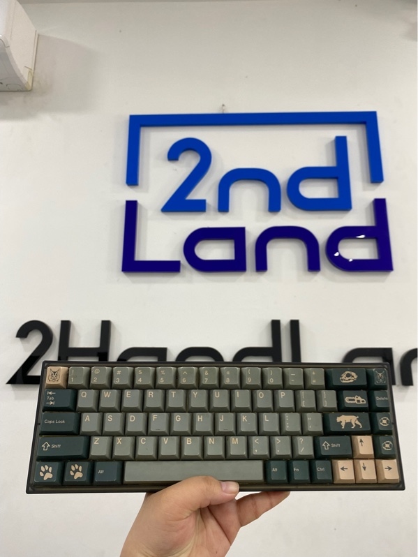 Bàn Phím Cơ Keydous NJ68 MAX - 3 mode - Màu xanh - Ngoại hình 97% - layout 68 phím - Mất receiver