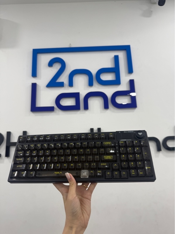 Bàn phím cơ không dây AULA F98 PRO RGB - 3 model - Màu đen - Ngoại hình 97% - Kèm receiver