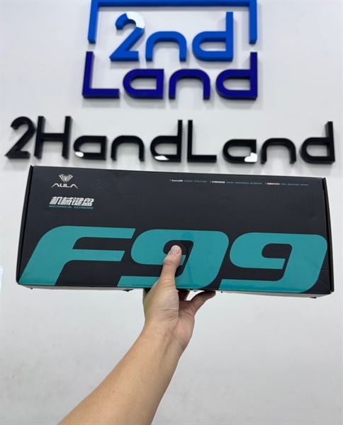 Bàn phím cơ không dây Aula F99 Pro - 3 mode - Màu đen xám - Ngoại hình 98% - Fullbox 3