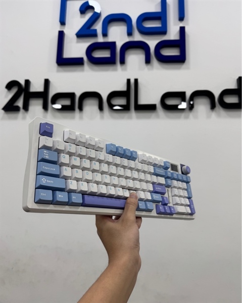 Bàn phím cơ không dây AULA S98 Pro - 3 mode : Dây , receiver , bluetooth - Màu trắng - Ngoại hình 98% - Kèm dây + Receiver 1