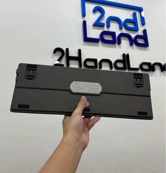 Bàn phím cơ không dây Freewolf K8 có led - 3 mode - Màu xám cam - Ngoại hình 98% - Kèm receiver 2