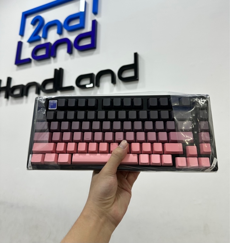Bàn phím cơ không dây LEOBOG HI75C Pro - 3 mode : dây , receiver , bluetooth - Màu đen hồng - Ngoại hình 99% - Openbox chưa qua sử dụng