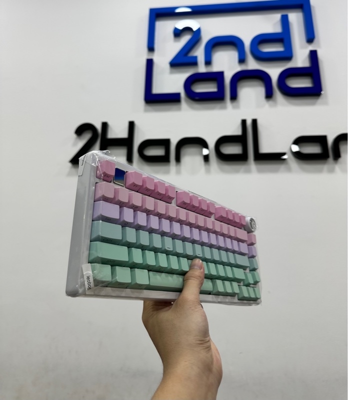 Bàn phím cơ không dây LEOBOG HI75C Pro - 3 mode : dây , receiver , bluetooth - Màu trắng - Ngoại hình 99% - Openbox chưa qua sử dụng