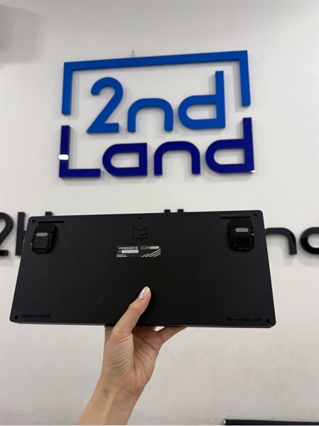 Bàn phím cơ nhôm Monsgeek M1W - 3 mode - switch akko cream yellow - Màu đen - Ngoại hình 97% - Kèm dây , receiver 2