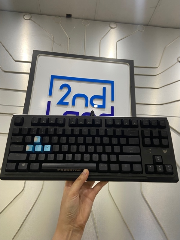 Bàn phím cơ Predator Aethon 031 TKL - 1 Mode dây - Blue Switch - Màu đen - Ngoại hình: 97% - Chết Led nhiều , tróc sơn phím- Body