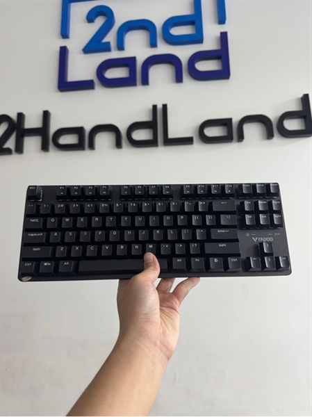 Bàn phím cơ Rapoo V500PRO-87 không led - 1 mode : receiver - Ngoại hình 97% - Kèm box + receiver