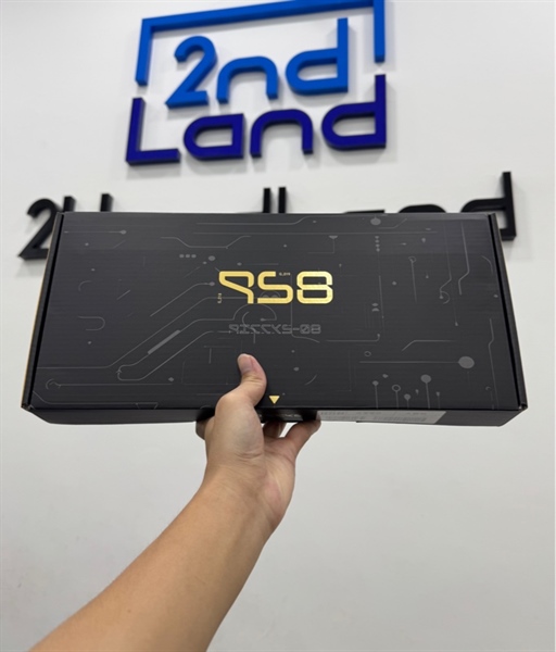 Bàn phím cơ Riccks RS8 - 3mode - Màu xanh trắng - Ngoại hình 98% - Fullbox 2