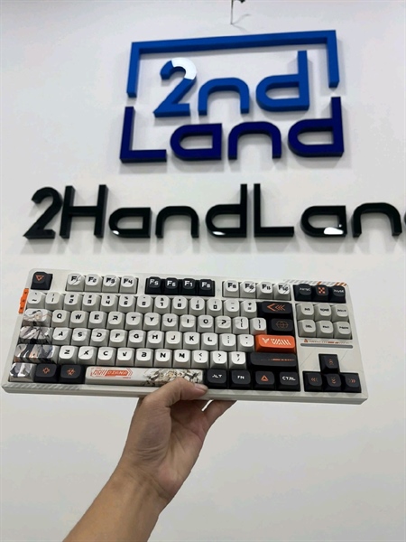 Bàn phím cơ Wibu VGN V87 Pro Athena & Diana kết nối không dây - 3 mode : dây , 2.4 , bluetooth - Màu trắng - Ngoại hình 97% - Kèm 3 switch + 1 cây gỡ phím