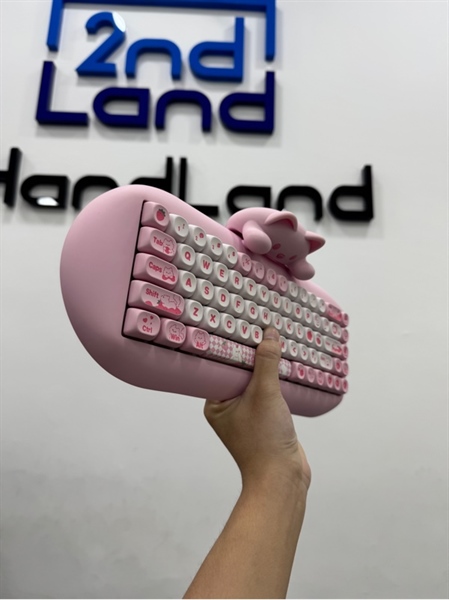 Bàn Phím Cơ Yunzii C68 - 3 mode - Màu hồng - Ngoại hình 97% - mất receiver - Body 1