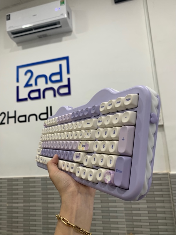 Bàn phím cơ Yunzii C98 - 3 mode - Màu tím - Ngoại hình: 98% - Box