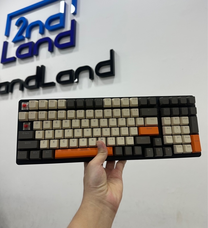 Bàn phím cơ ZiyoulanG K3 - 1 mode dây - Màu đen - Ngoại hình 97% - thiếu keycap phím TAB trái, phím ESC - Body