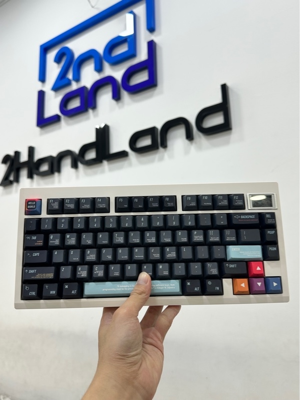 Bàn Phím Cơ ZUOYA GMK81 - 3 mode : dây , bluetooth , receiver - Màu trắng - Ngoại hình 97% - Keycap custom, switch Leobog - Kèm box + Receiver + Dây USB-C
