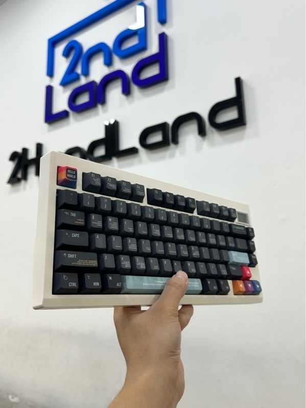 Bàn Phím Cơ ZUOYA GMK81 - 3 mode : dây , bluetooth , receiver - Màu trắng - Ngoại hình 97% - Keycap custom, switch Leobog - Kèm box + Receiver + Dây USB-C