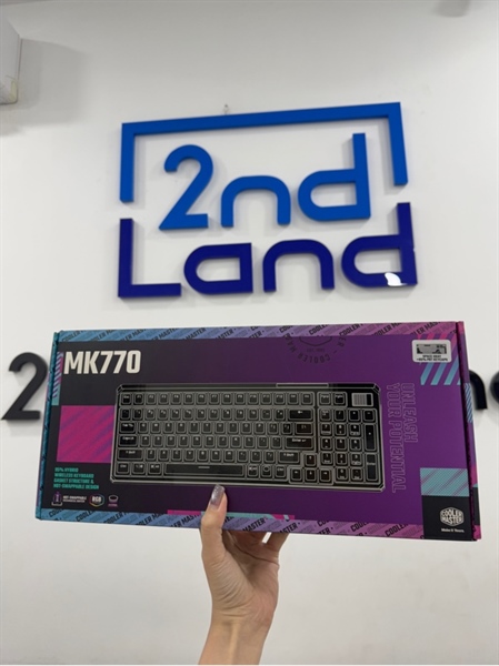 Bàn phím Cooler Master MK770 - 3 mode - Red Switch - Hot Swap - Màu xám - Ngoại hình 98% - FullBox