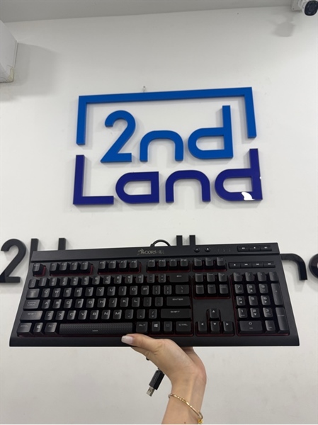 Bàn phím Corsair K68 - 1 mode - Màu đen - Ngoại hình 97% - Led đơn sắc màu đỏ - Body