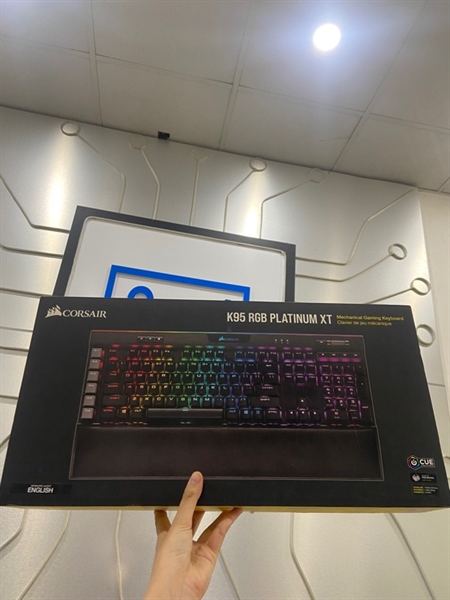 Bàn phím Corsair K95RGB Platinum XT - Màu đen - Ngoại hình: 98% - Kèm Box - Thiếu kê tay 2
