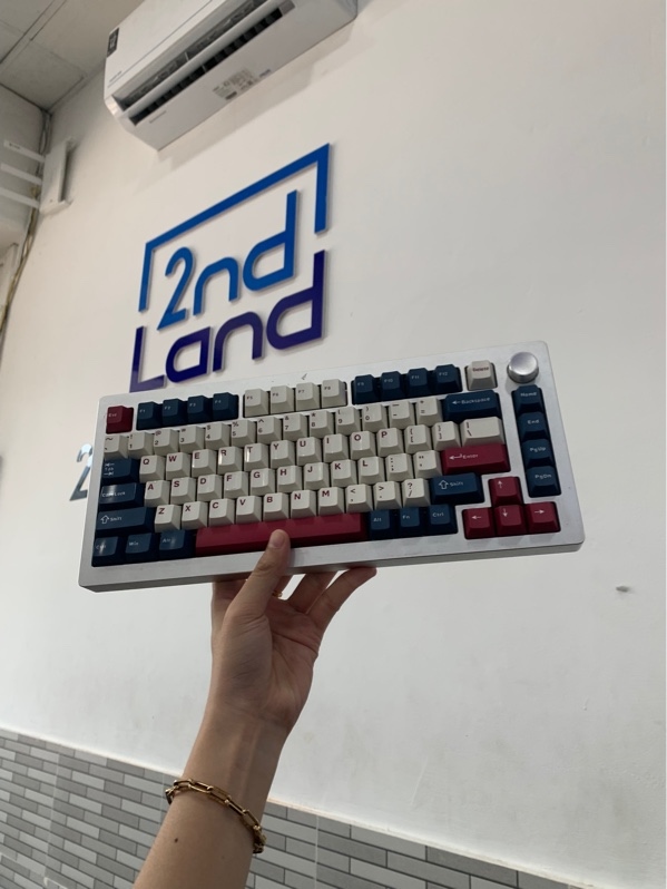 Bàn phím custom AL75 - 3 mod - Màu bạc - Ngoại hình: 98% - Fullbox