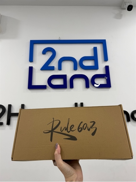 Bàn phím Custom Rule 60V3 - 3 mode - Màu trắng - Ngoại hình 98% - Kèm Box , 1 bộ keycaps thay thế