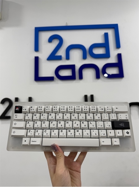 Bàn phím Custom Rule 60V3 - 3 mode - Màu trắng - Ngoại hình 98% - Kèm Box , 1 bộ keycaps thay thế 1