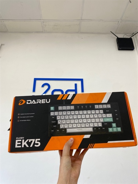 Bàn phím Dareu EK75 - 1 Mode dây - Màu đen - Ngoại hình: 98% - FullBox