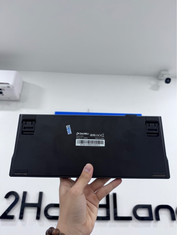 Bàn phím Dareu EK75 bản thường - 1 mode dây - Màu đen trắng - Ngoại hình 97% - phím ố - Kèm box, 1 dây kết nối