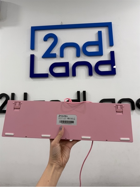 Bàn phím DareU EK810 Fullsize - 1 mode dây - Red switch - Màu hồng - Ngoại hình 98% - Body 2