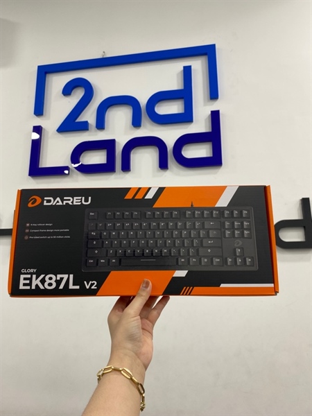 Bàn phím Dareu EK87L V2 - 1 mode dây - Màu đen - Ngoại hình 98% - Kèm Box