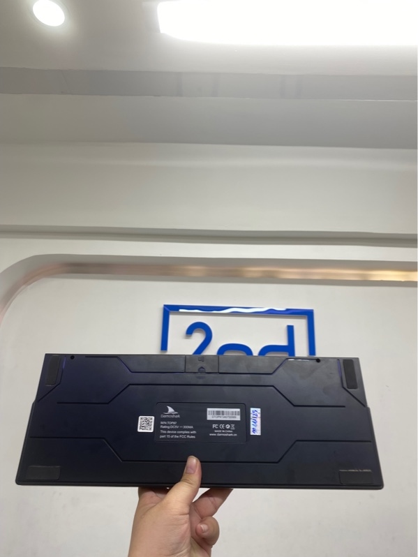 Bàn phím Darmoshark TOP87 Tri-mode RGB Black - 3 mode 2.4/ bluetooth/ dây - Màu đen matcha - Ngoại hình 97% - Kèm box, dây, receiver