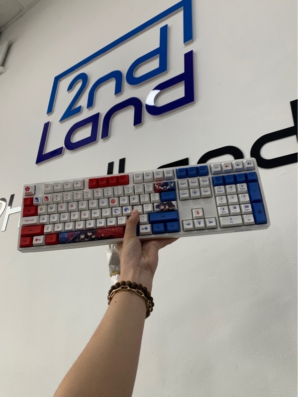 Bàn phím dây Akko 5108 X Honkai Impact - Màu trắng - Ngoại hình: 98% - Body