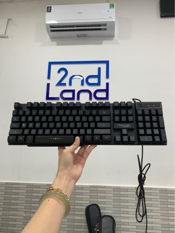 Bàn phím dây giả cơ Flying Colors K8 - Màu đen - Ngoại hình: 96% - Box