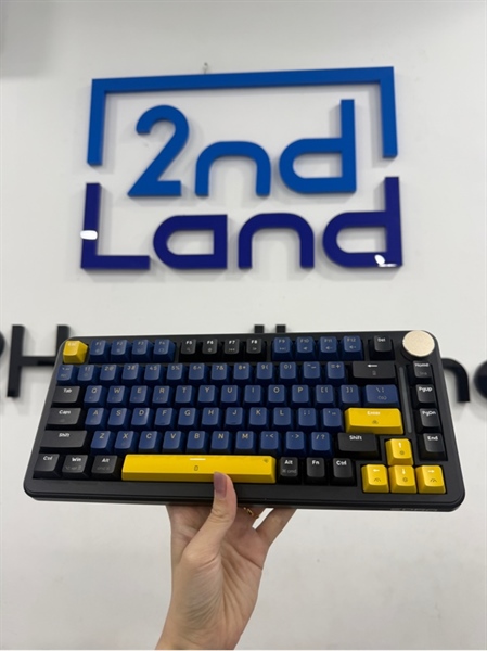 Bàn phím Edra EK375W triple mode gaming keyboard - 3 mode - Màu đen xanh - Ngoại hình 98% - Kèm receiver