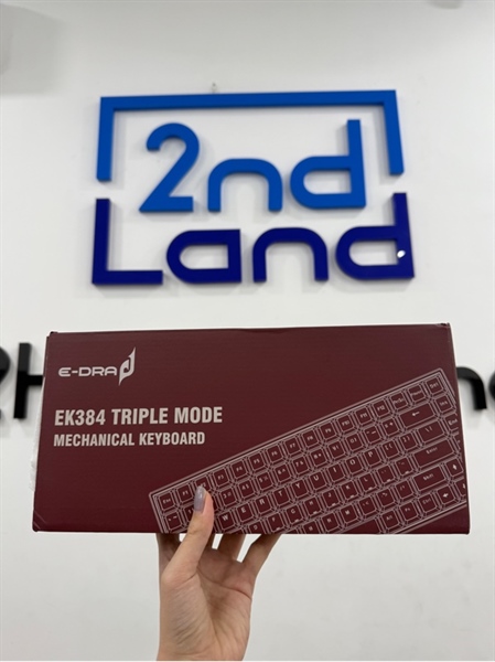 Bàn phím Edra EK384 triple mode - Màu đen - Ngoại hình 98% - Kèm Box , receiver