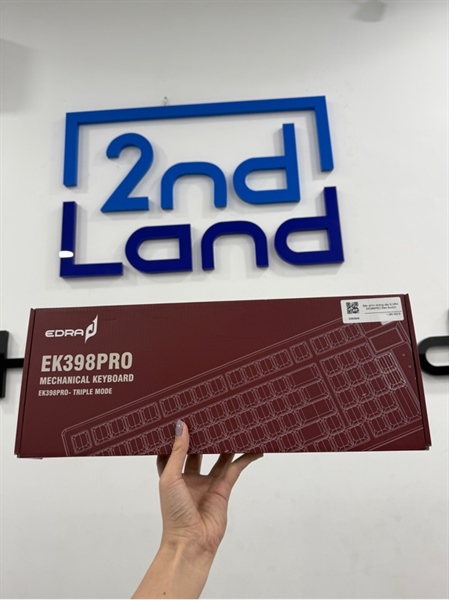 Bàn phím Edra EK398 pro - 3 mode - Màu trắng - Ngoại hình 98% - Box