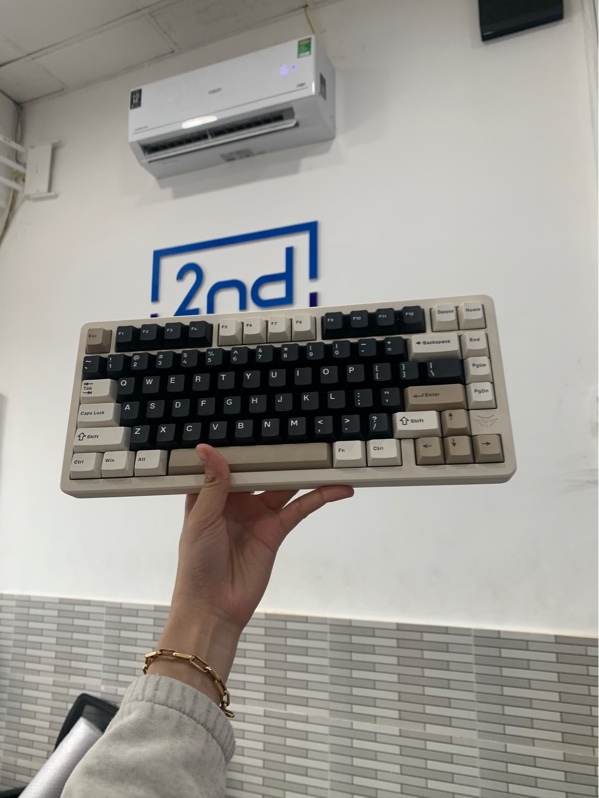Bàn phím Elecfox inky 75 - 3 mod - Màu be - Ngoại hình: 98% - Fullbox