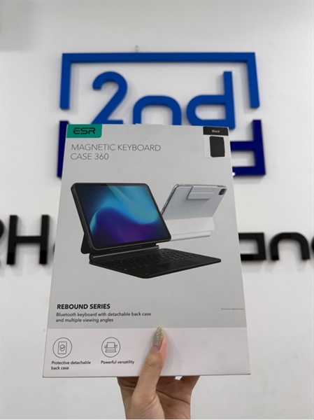 Bàn phím ESR Rebound Magnetic Keyboard for iPad pro 2024 11 inch - Màu đen - Ngoại hình 98% - Box , dây usb-c