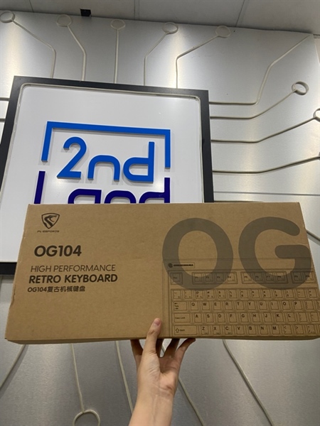 Bàn phím FL Esports 0G104 Retro - 3 Mode - Màu kem - Ngoại hình: 98% - FullBox 3